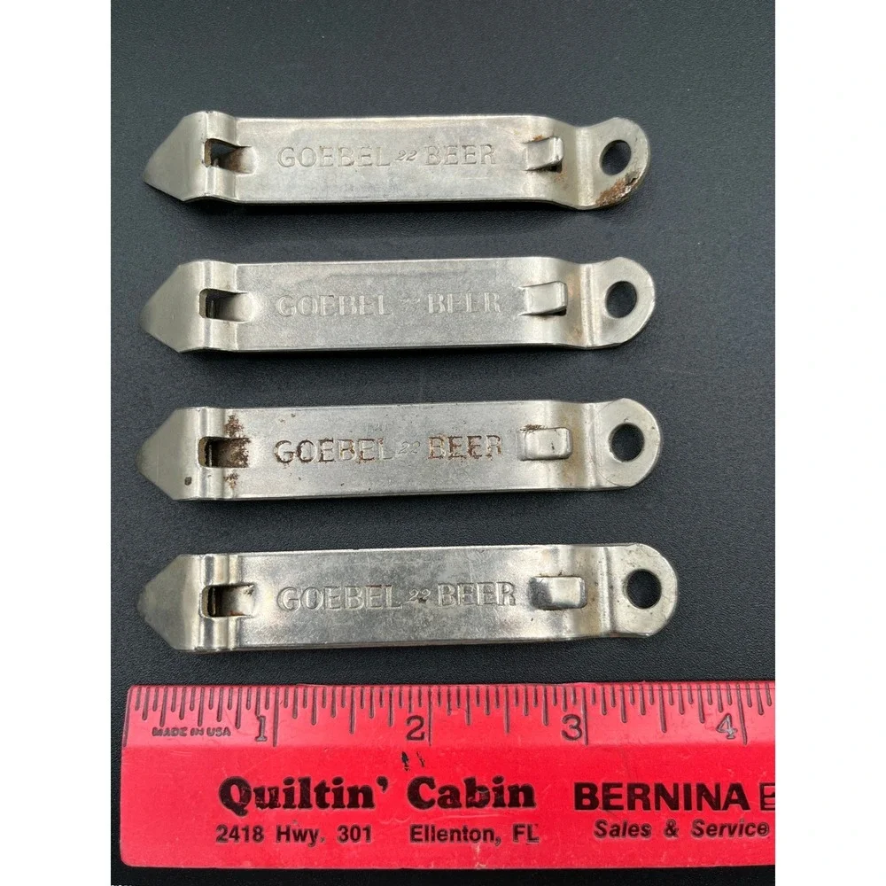 Vtg Lot of‎ 4 Goebel Beer Bottle Openers Vaughan USA Advertising Church Keys